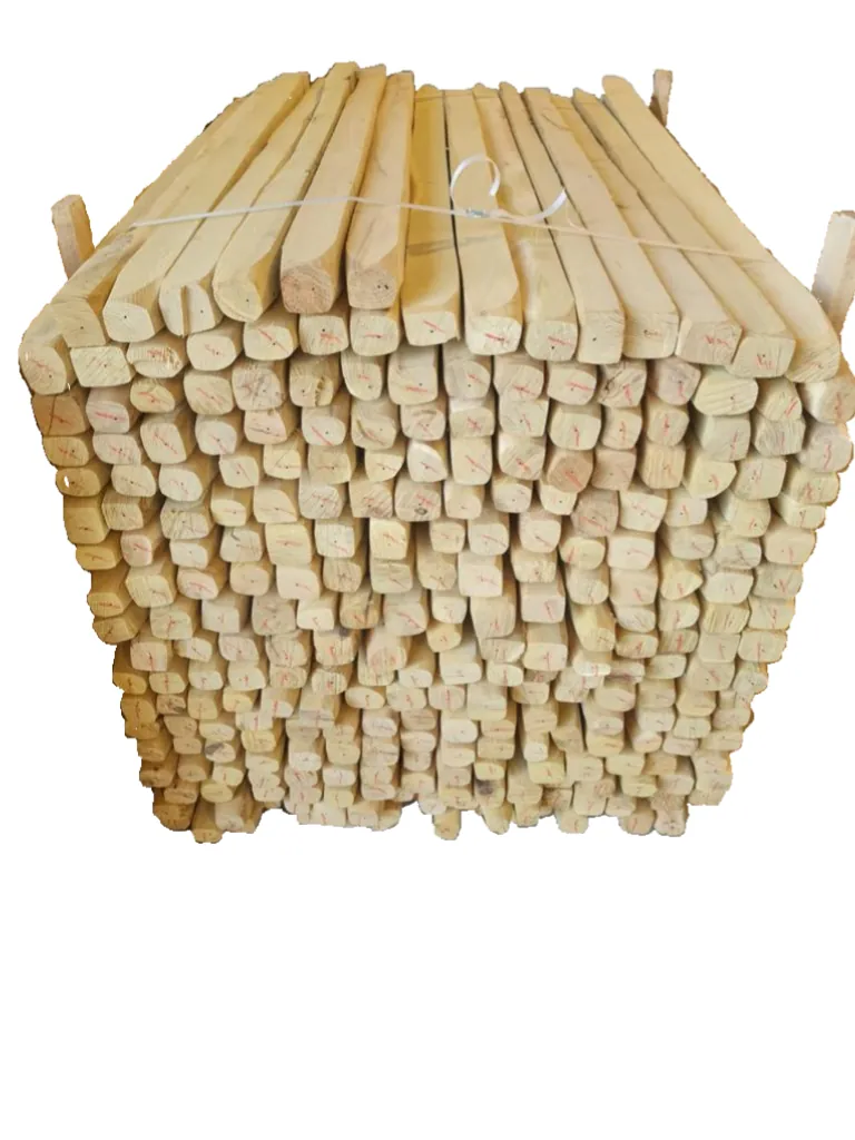 Piquets sciés, écorcés et rabotés pour la viticulture